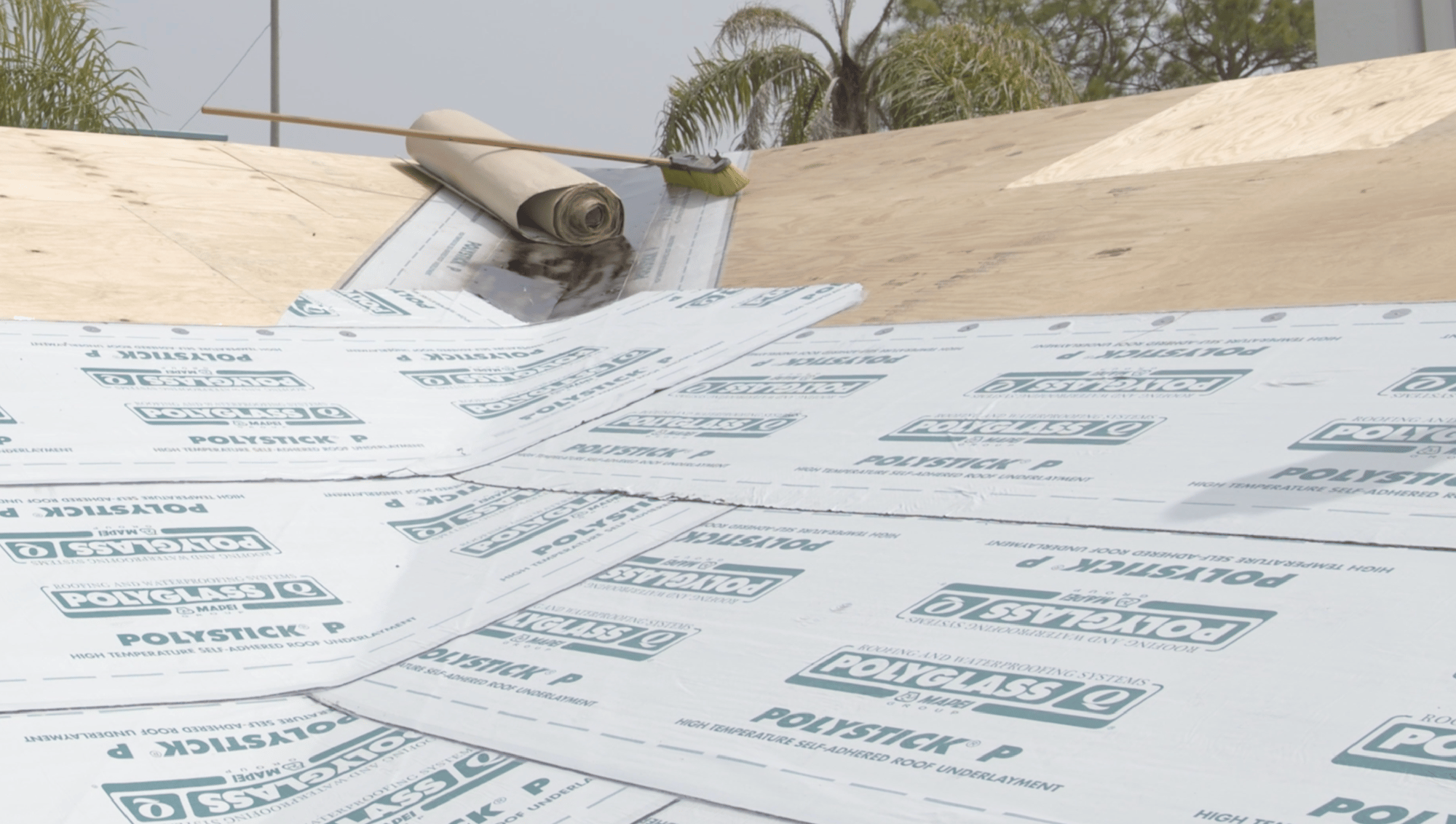 Highly flexible membrane adapts to steep slope surfaces and flashing details