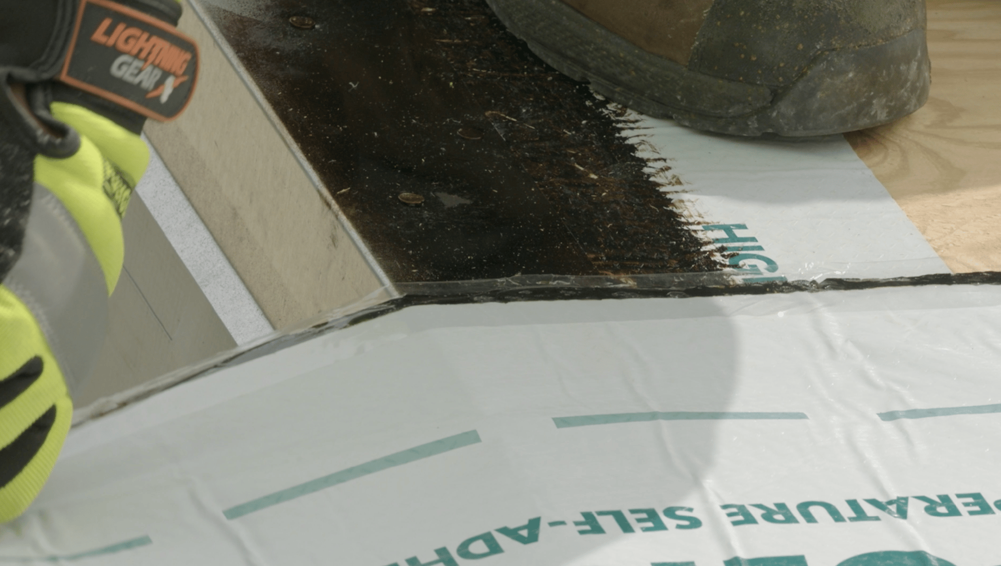 Waterproofing against water infiltration and ice dam conditions